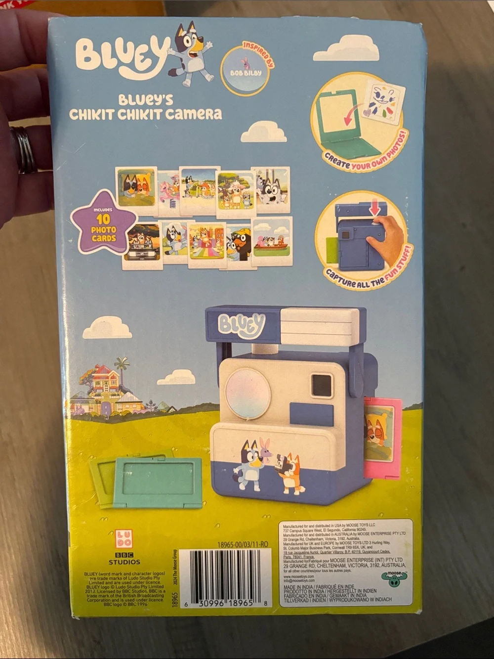 Bluey Chikit Chikit Camera Toy - Blue and Cream